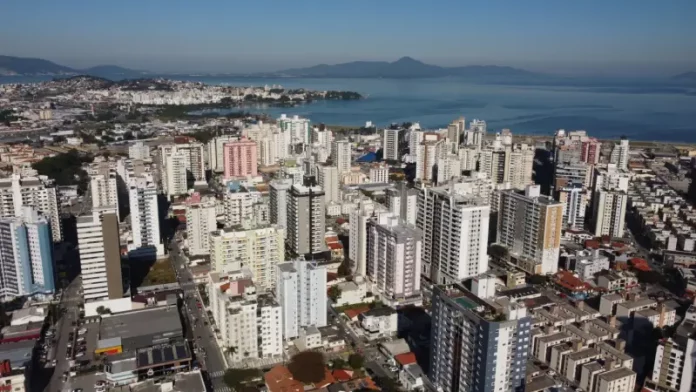 Vista aerea de São José onde foi sancionada a lei da central de empregos a pessoas com deficiência