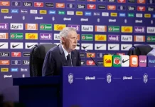 Carlo Ancelotti divulga lista com os 26 convocados para a Copa do Mundo de 2026 Carlo Ancelotti durante divulgação dos convocados para a Copa do Mundo de 2026