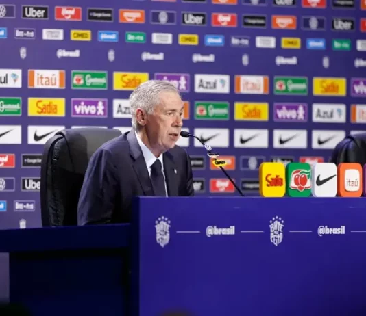 Carlo Ancelotti durante divulgação dos convocados para a Copa do Mundo de 2026