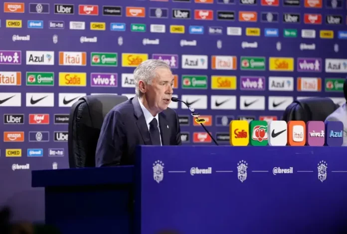 Copa do Mundo de 2026 - Carlos Ancelotti (1) Carlo Ancelotti durante divulgação dos convocados para a Copa do Mundo de 2026
