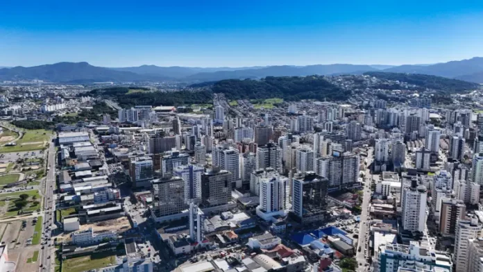 Estudo de Impacto de Vizinhança São José Vista aerea de São José, mostrando prédios, simbolizando o Estudo de Impacto a Vizinhança