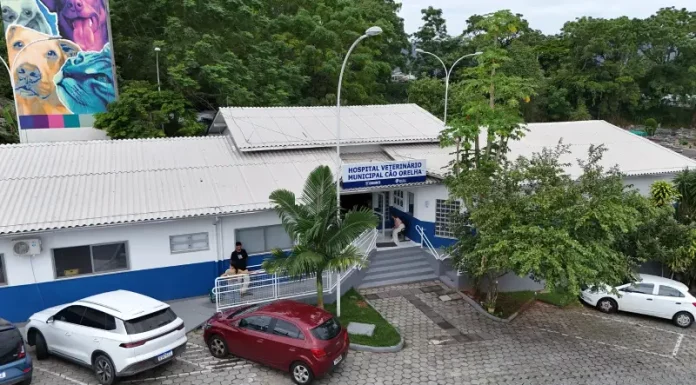Hospital Veterinário Cão Orelha ultrapassa 3,4 mil procedimentos no primeiro mês em Florianópolis Prédio do Hospital Veterinário Cão Orelha