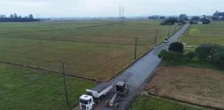 Obras de pavimentação do Programa Estrada Boa Rural
