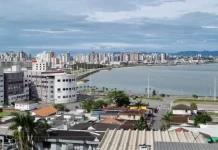 Foto aerea de São José, representando o avanço na implantação da Cidade inteligente