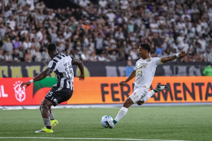 Jogadores da Chapecoense e Botafogo em campo pela Copa do Brasil