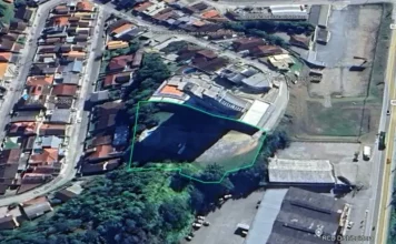 amplo terreno para leilão em Brusque