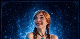 Foto da personagem do musical a Rainha do Gelo