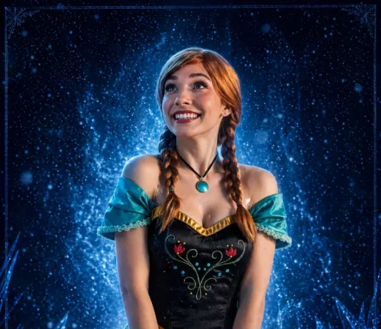 Foto da personagem do musical a Rainha do Gelo