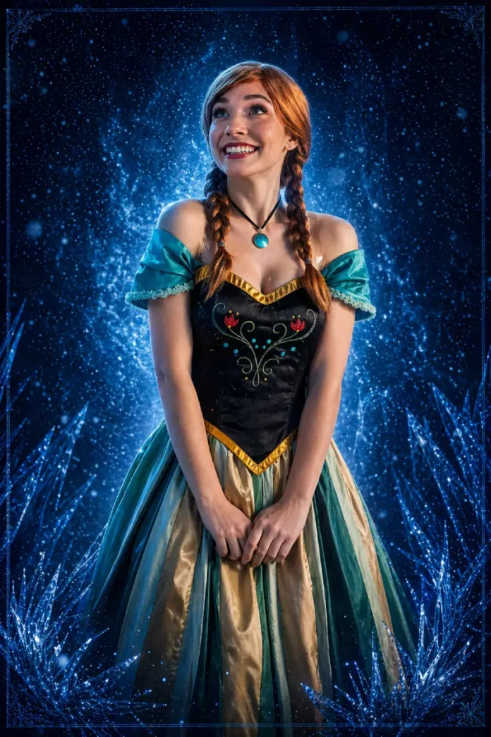 Foto da personagem do musical a Rainha do Gelo