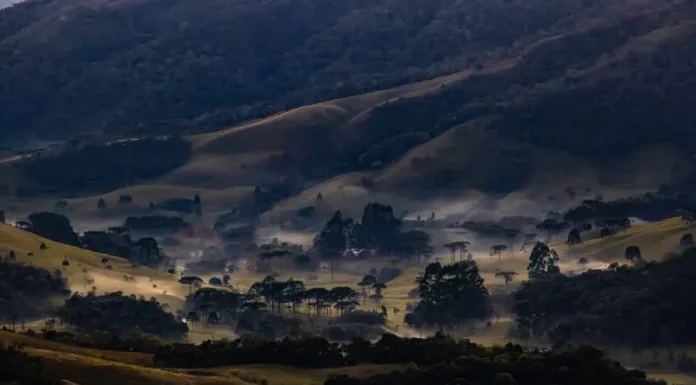 Defesa Civil alerta para onda de frio em Santa Catarina nesta semana paisagem de propriedade na serra catarinense destacando para a onde de frio que atinge Santa Catarina