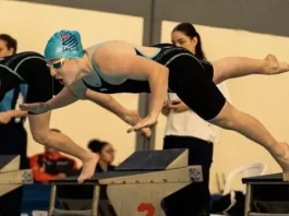 Nadadora de São José conquista três medalhas nos Joguinhos Abertos de SC Sophia Damian Preve participando dos Joguinhos Abertos de Santa Catarina