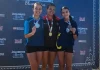 São José conquista seis medalhas no atletismo dos Joguinhos Abertos de SC Atletas de São José mostrando as mef=dalhas conquistadas nos Joguinhos Abertos de Santa Catarina