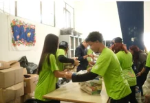 São José recebe Missão Solidária Marista com ações ambientais e comunitárias Voluntários da Missão Solidária Marista, montando cestas básicas
