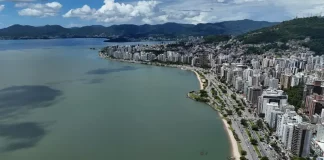 Foto da Beira-Mar Norte onde será construido o Parque Urbano e Marina Beira-mar Norte