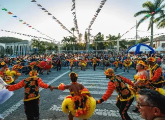 Arraiá da Freguesia terá shows, quadrilhas e atrações culturais em São José Grupo se apresentando no Arraiá da Freguesia em São José