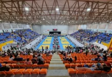 São José será sede do Campeonato Brasileiro de Judô Júnior entre os dias 26 e 30 de agosto Público na arena Multiuso assistindo o Campeonato Brasileiro de Judô Júnior