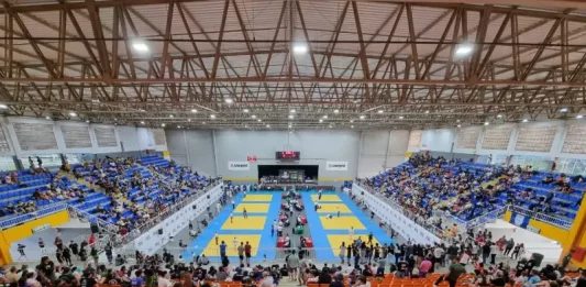 São José será sede do Campeonato Brasileiro de Judô Júnior entre os dias 26 e 30 de agosto Público na arena Multiuso assistindo o Campeonato Brasileiro de Judô Júnior