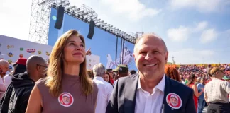 Gelson Merisio e Angela Albino participaram do lançamento da campanha de Lula
