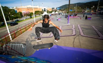 Trinda Times Pro: Florianópolis recebe segunda etapa do Circuito Brasileiro Pro 2026 Atleta participa do Trinda Times Pro durante disputa na pista de skate em Florianópolis.