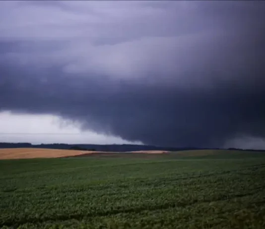 Defesa Civil de Santa Catarina avalia possível tornado em Campo Erê