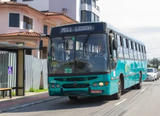 Foto de ônibus simbolizando o transporte coletivo de São José