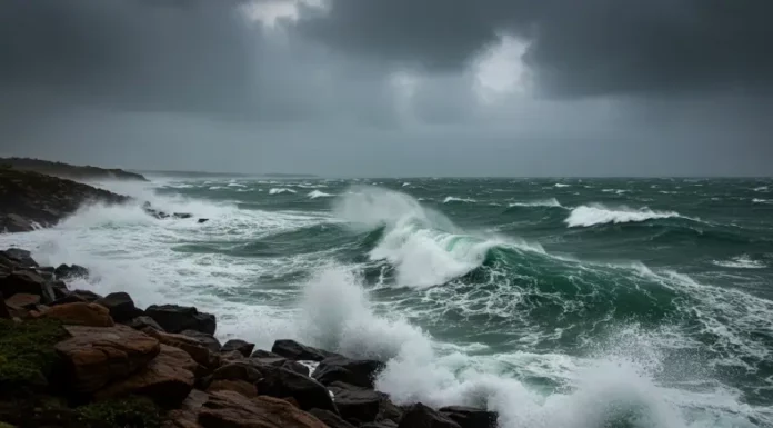 Santa Catarina tem previsão de frio intenso, ressaca e risco de alagamentos costeiros Mar agitado e ondas fortes ilustram a previsão de ressaca e o risco de alagamentos costeiros no litoral de Santa Catarina.