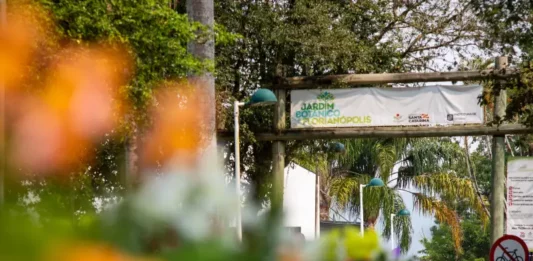 Entrada do Jardim Botânico de Florianópolis, que completa 10 anos com programação especial e inauguração da primeira etapa do Jardim Japonês.
