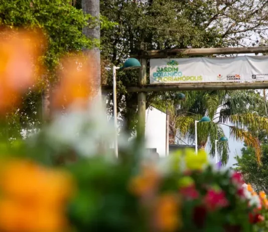 Entrada do Jardim Botânico de Florianópolis, que completa 10 anos com programação especial e inauguração da primeira etapa do Jardim Japonês.