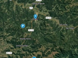 Helicóptero com cantor Rick desaparece em Santa Catarina Mapa da área de buscas pelo helicóptero com o cantor Rick mostra o sinal de celular de um dos ocupantes e o último ponto emitido pela aeronave.