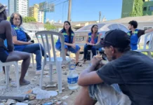 Trabalho da Abordagem Social de São José com pessoas em situação de rua será apresentado em mostra nacional Equipe da Abordagem Social de São José realiza atividade com pessoas em situação de rua durante atendimento no território.