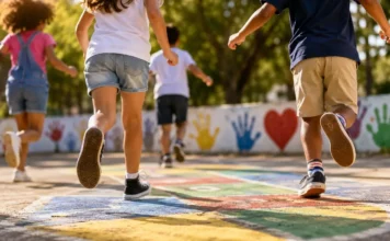 São José abre inscrições para a XIII Conferência dos Direitos da Criança e do Adolescente Crianças brincam em espaço ao ar livre, ilustrando a importância da proteção e da garantia dos direitos da criança e do adolescente.