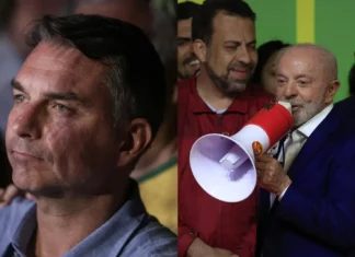 Flávio Bolsonaro e Lula concentram mais de 90% dos votos e vão disputar segundo turno Flávio Bolsonaro e Lula em montagem que ilustra a disputa entre os dois candidatos no segundo turno da eleição presidencial de 2026