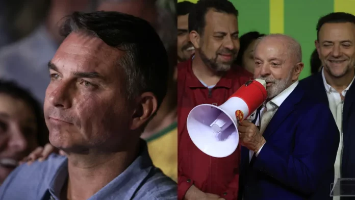 flavio-bolsonaro-lula-segundo-turno Flávio Bolsonaro e Lula em montagem que ilustra a disputa entre os dois candidatos no segundo turno da eleição presidencial de 2026