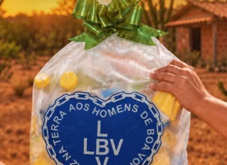 LBV mobiliza doações para distribuir mais de 40 mil cestas de alimentos neste Natal Cesta de alimentos da LBV utilizada na campanha de Natal que pretende arrecadar doações para distribuir mais de 40 mil cestas a famílias em situação de vulnerabilidade social no Brasil.